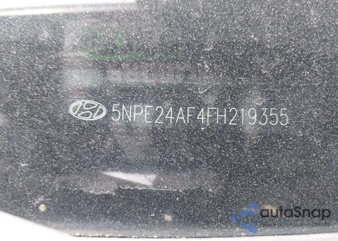 2015 Hyundai Sonata Se z USA, uszkodzony, nr VIN 5NPE24AF4FH219355